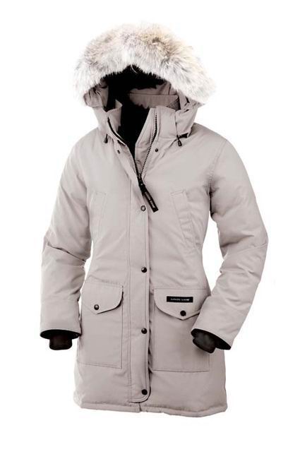Cream Womens Canada Goose Trillium Parka clearance